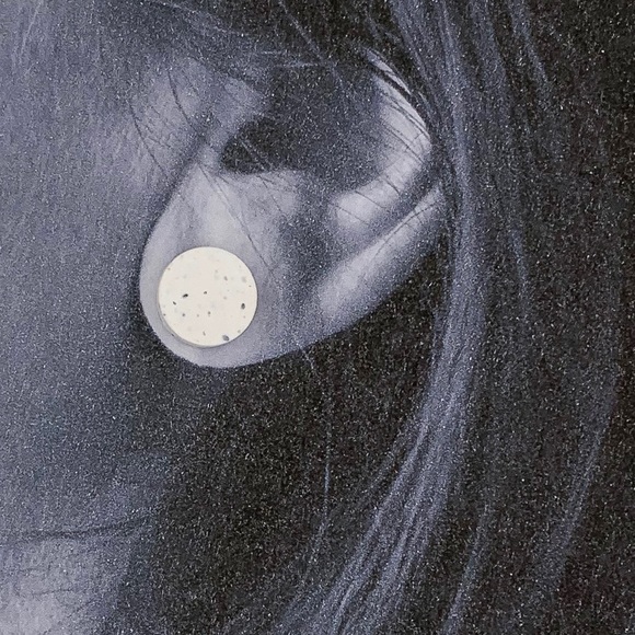 NEW Titanium Posts | Stone White Dot Studs - Picture 5 of 7